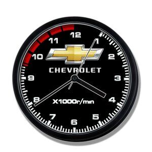 Chevrolet logo speedometer Clock Great gift / room decor  wall clock NEW